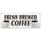 Signmission FRESH BREWED COFFEE BANNER SIGN iced brew drinks espresso cappuccino B-Fresh Brewed Coffee - alternate 1
